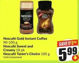 FreshCo Nescafé Gold Instant Coffee Nescafé Sweet and Creamy 18 pk offer