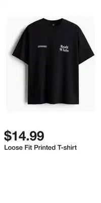 H&M Loose Fit Printed T-shirt offer