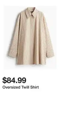 H&M Oversized Twill Shirt offer