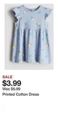 H&M Printed Cotton Dress offer