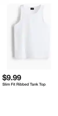 H&M Slim Fit Ribbed Tank Top offer