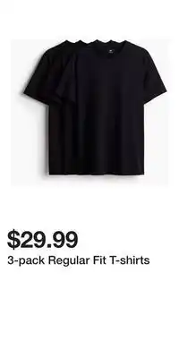 H&M 3-pack Regular Fit T-shirts offer