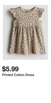 H&M Printed Cotton Dress offer