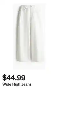 H&M Wide High Jeans offer