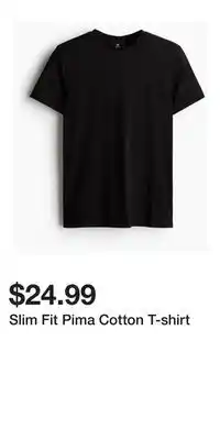 H&M Slim Fit Pima Cotton T-shirt offer