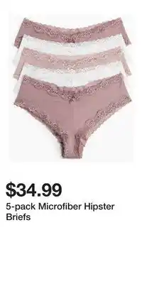 H&M 5-pack Microfiber Hipster Briefs offer