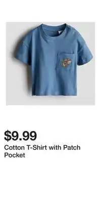 H&M Cotton T-Shirt with Patch Pocket offer