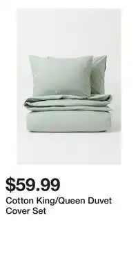 H&M Cotton King/Queen Duvet Cover Set offer