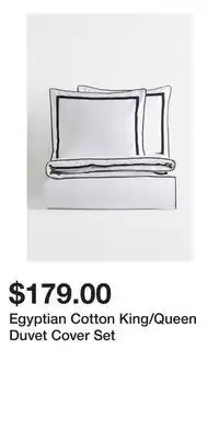 H&M Egyptian Cotton King/Queen Duvet Cover Set offer