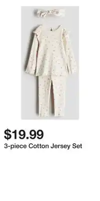 H&M 3-piece Cotton Jersey Set offer