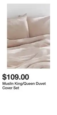 H&M Muslin King/Queen Duvet Cover Set offer