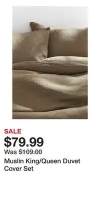 H&M Muslin King/Queen Duvet Cover Set offer