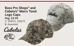 Cabela's Bass Pro Shops and Cabela's Men's Tonal Logo Caps offer