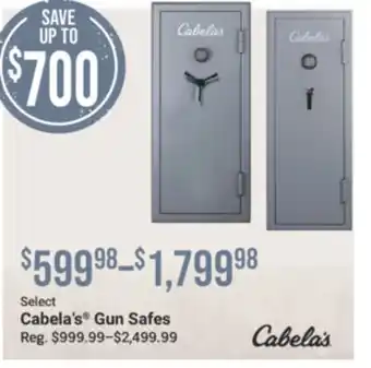 Cabela's Select Cabela's Gun Safes offer