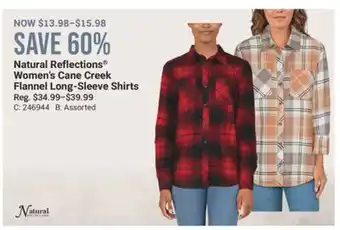 Cabela's Natural Reflections Women's Cane Creek Flannel Long-Sleeve Shirts offer