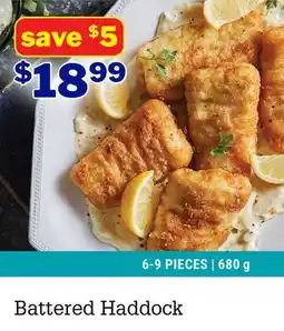 M & M Food Market Battered Haddock offer