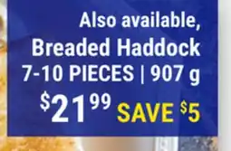 M & M Food Market Breaded Haddock offer