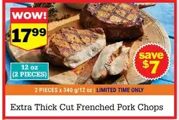 M & M Food Market Extra Thick Cut Frenched Pork Chops offer