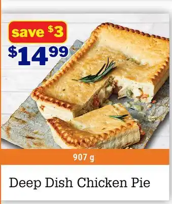 M & M Food Market Deep Dish Chicken Pie offer