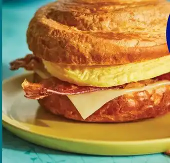 M & M Food Market CROISSANT BREAKFAST SANDWICH - BACON, EGG & CHEESE 2 SANDWICHES offer