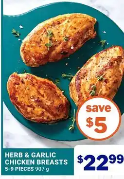 M & M Food Market Herb & Garlic Chicken Breasts offer