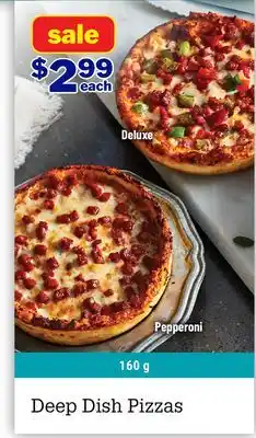 M & M Food Market Deep Dish Pizzas offer