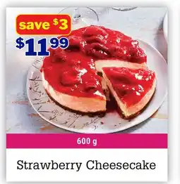 M & M Food Market Strawberry Cheesecake offer