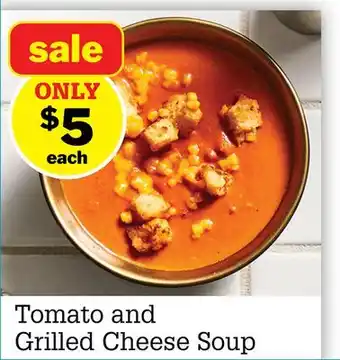 M & M Food Market Tomato and Grilled Cheese Soup offer