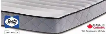 Leon's Sealy Essentials Evan Medium Queen Mattress offer