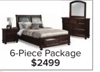 Leon's Chester 6-Piece Queen Storage Bedroom Package - Cherry offer