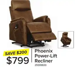 Leon's Phoenix Power Lift Recliner Chair - Brown offer