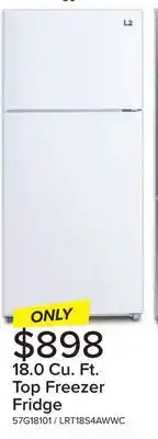 Leon's L2 White Top-Freezer Refrigerator (18.0 cu. ft.) - LRT18S4AWWC offer