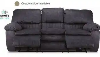 Leon's Reyes Power Reclining Sofa - Grey offer