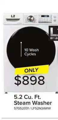 Leon's L2 White Front Load Washer (5.2 Cu. Ft) - LF52N3AWW offer