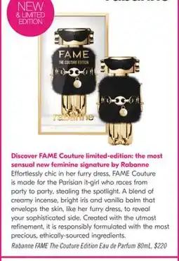 Shoppers Drug Mart Rabanne FAME The Couture Edition Eau de Parfum 80mL offer