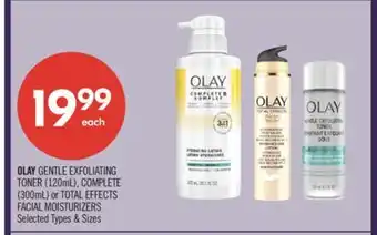 Shoppers Drug Mart OLAY GENTLE EXFOLIATING TONER (120mL), COMPLETE (300mL) or TOTAL EFFECTS FACIAL MOISTURIZERS offer