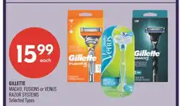 Shoppers Drug Mart GILLETTE MACH3, FUSION5 or VENUS RAZOR SYSTEMS offer