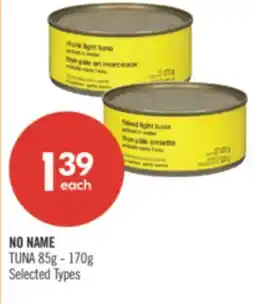 Shoppers Drug Mart NO NAME TUNA offer