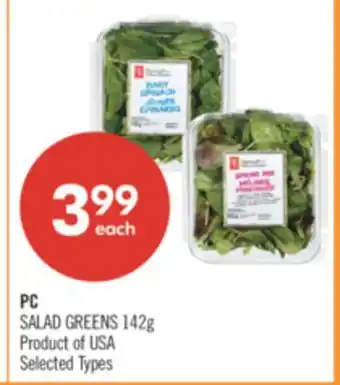 Shoppers Drug Mart SALAD GREENS offer