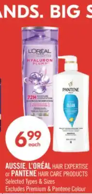 Shoppers Drug Mart AUSSIE, L'ORÉAL HAIR EXPERTISE or PANTENE HAIR CARE PRODUCTS offer