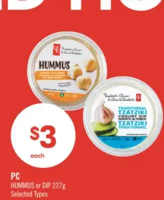 Shoppers Drug Mart HUMMUS or DIP offer