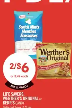 Shoppers Drug Mart LIFE SAVERS WERTHER'S ORIGINAL OR KERR'S CANDY offer