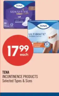 Shoppers Drug Mart TENA INCONTINENCE PRODUCTS offer