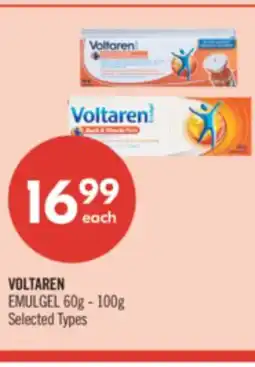 Shoppers Drug Mart VOLTAREN EMULGEL, 60g-100g offer