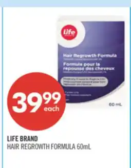 Shoppers Drug Mart LIFE BRAND HAIR REGROWTH FORMULA offer