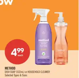 Shoppers Drug Mart METHOD DISH SOAP 532mL or HOUSEHOLD CLEANER offer