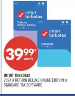 Shoppers Drug Mart INTUIT TURBOTAX 2024 8 RETURN DELUXE ONLINE EDITION or STANDARD TAX SOFTWARE offer