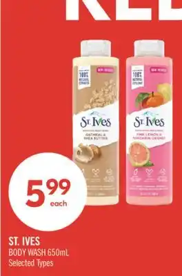 Shoppers Drug Mart ST. IVES BODY WASH offer