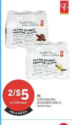 Shoppers Drug Mart ULTRA SHAKE MEAL REPLACEMENT SHAKE offer