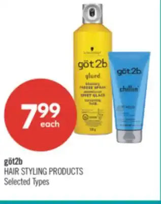 Shoppers Drug Mart göt2b HAIR STYLING PRODUCTS  offer